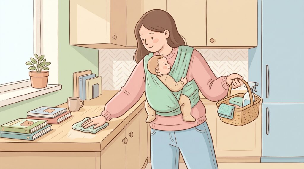 Rutinas de limpieza realistas para padres con poco tiempo